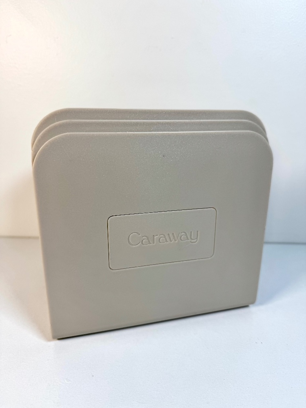 Set of 3 - Caraway Magnetic Pan and Lid Organizer Storage Dividers - Beige